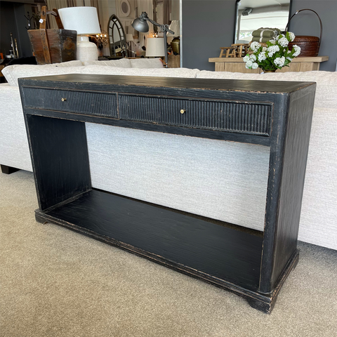 Cole Display Cabinet - Triple - Black