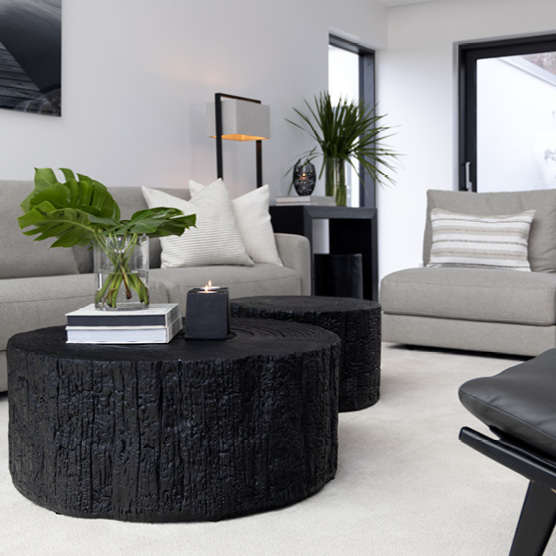 Artwood Black Log Coffee Table