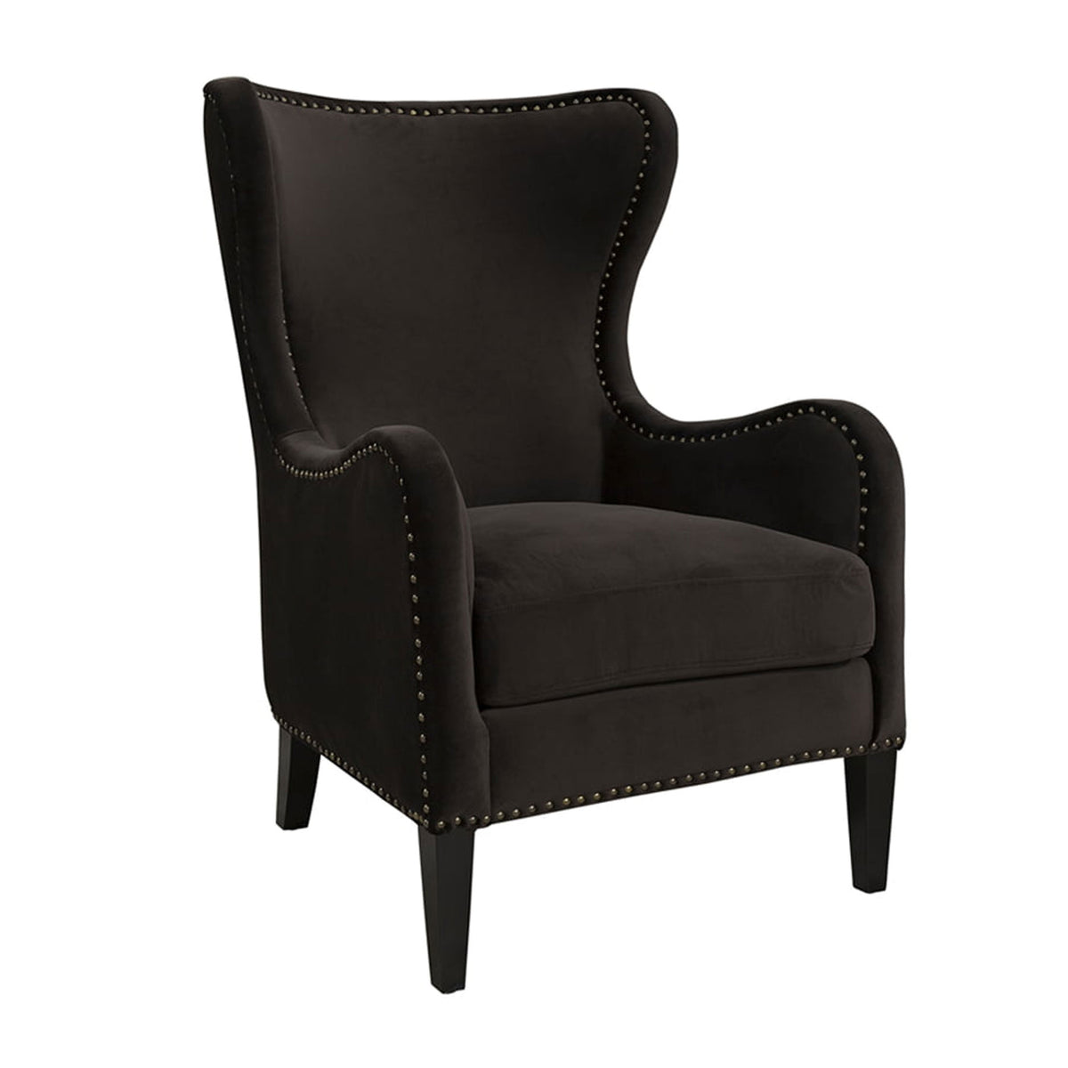 Artwood Mischa Armchair - Dark Brown Velvet