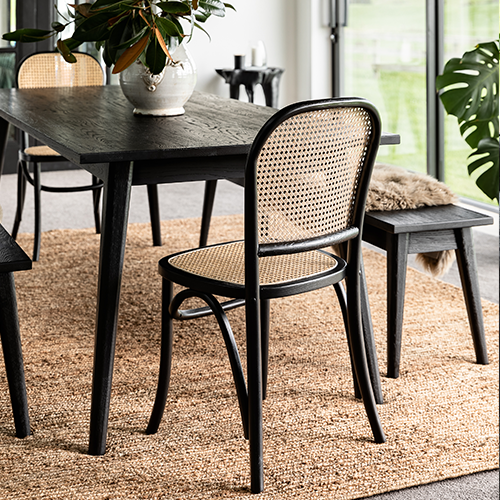 Vicchy Dining Table - 180cm - Black