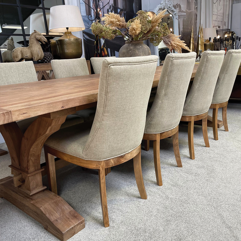 Brixham Leather Dining Chair - Aged Leather