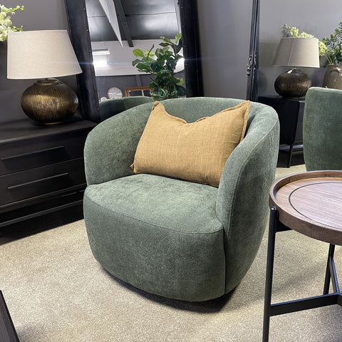 Carter Swivel Chair - Moss