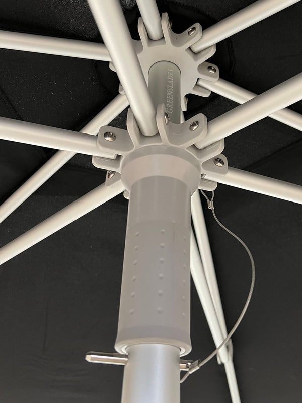 Greenslades Cocoa 'Pop Up' Outdoor Umbrella - 3.0m Round - Black