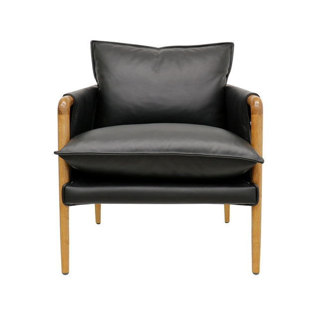 Conan Leather Armchair - Black