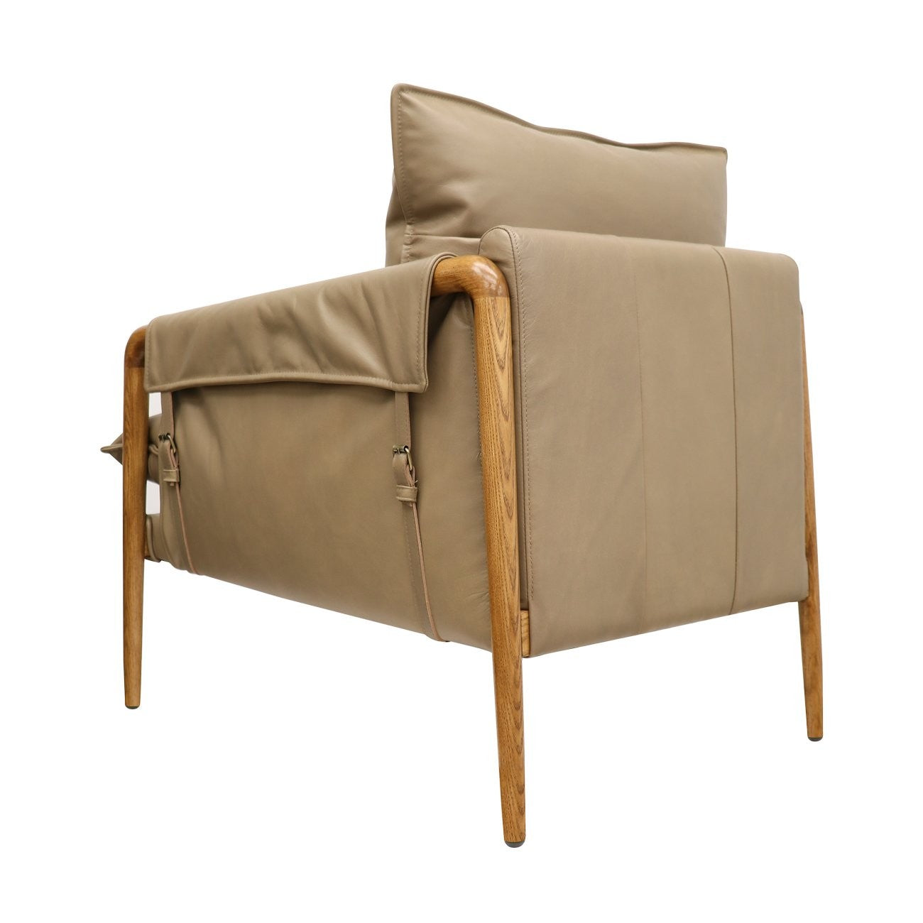 Conan Leather Armchair - Beige
