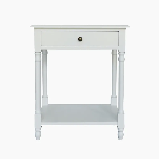 Chloe Bedside Table - White