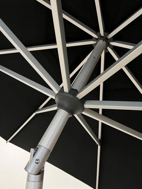 Greenslades Costa Tilting Outdoor Umbrella - 3.0m Octagonal - Black
