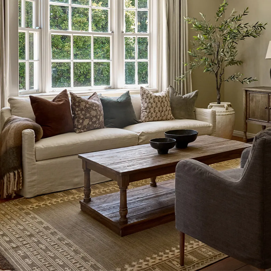 Dume Slip Cover Sofa - Linen Sand