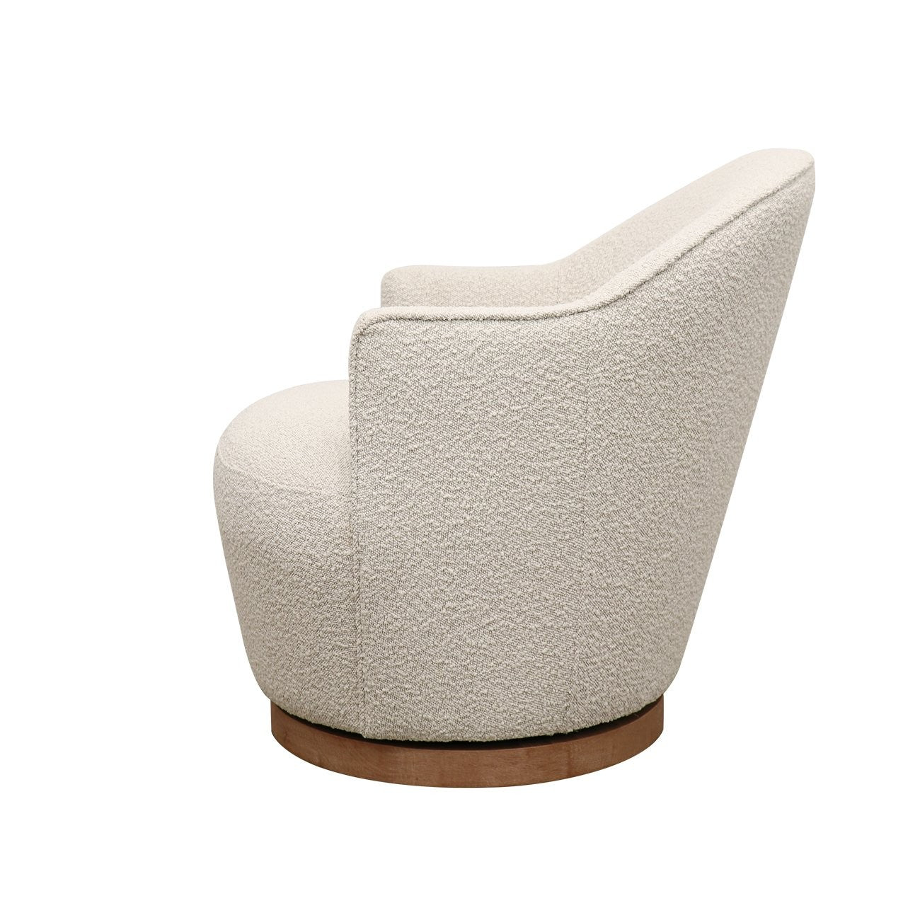Fabian Swivel Chair - Cream Boucle
