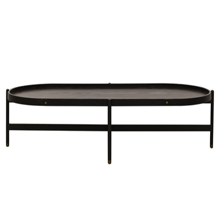 Harwood Coffee Table - Oval - Black