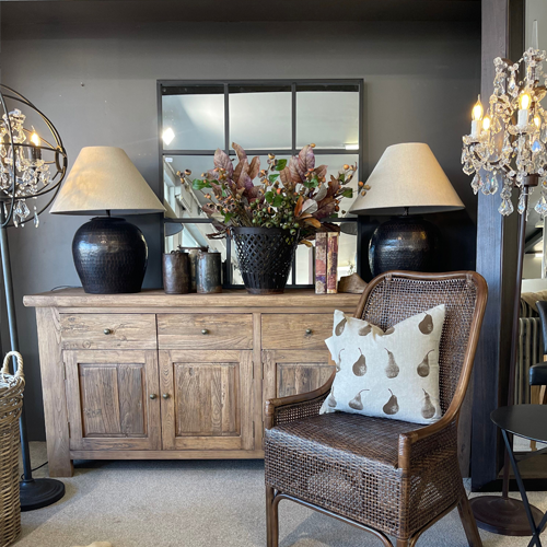 Hendrix Metal Deep Bronze Lamp + Shade