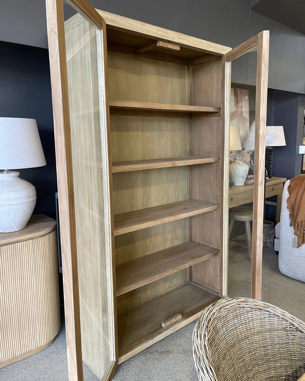 Houston Elm Display Cabinet