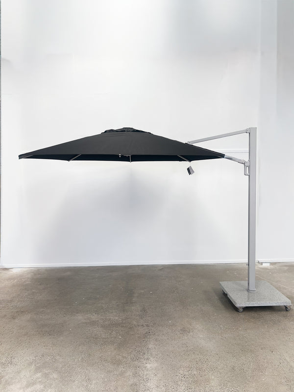 Greenslades Porto Cantilever Umbrella - 3.3m Octagonal - Black