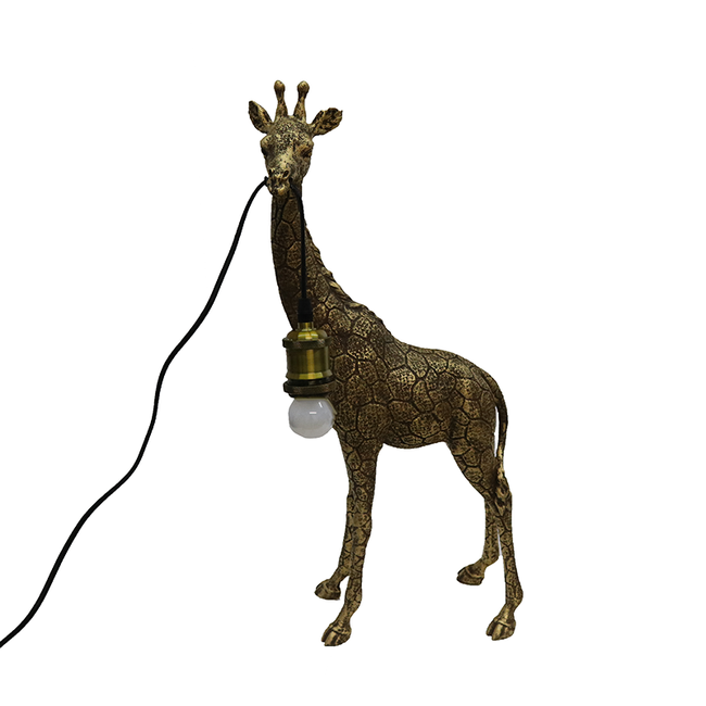 Giraffe Hanging Bulb Lamp - Gold