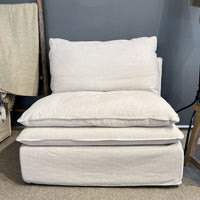 Laguna Slipcover Sectional Sofa - Corner Setting