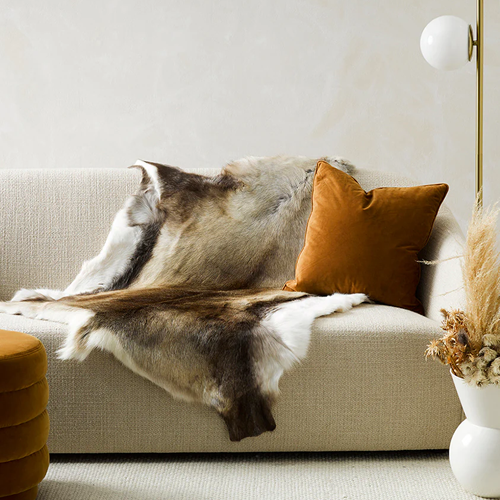 Reindeer pelt blanket hotsell