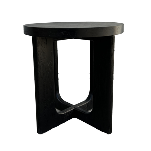 Madero Black Side Table - Round