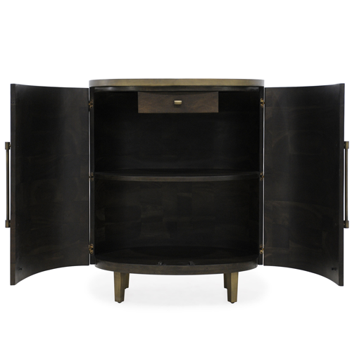 Malmo Bar Cabinet with Brass