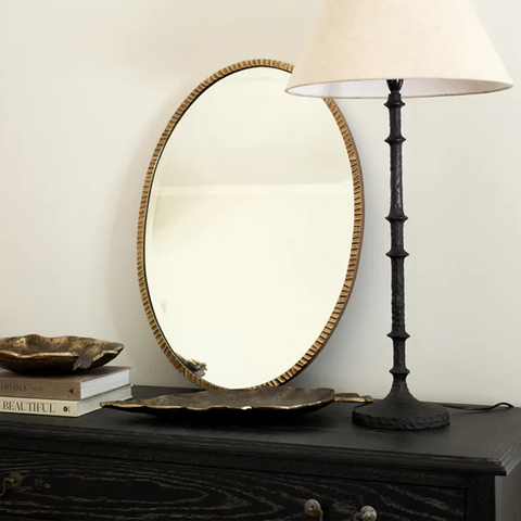 Large Square Black Mirror - 1.4M