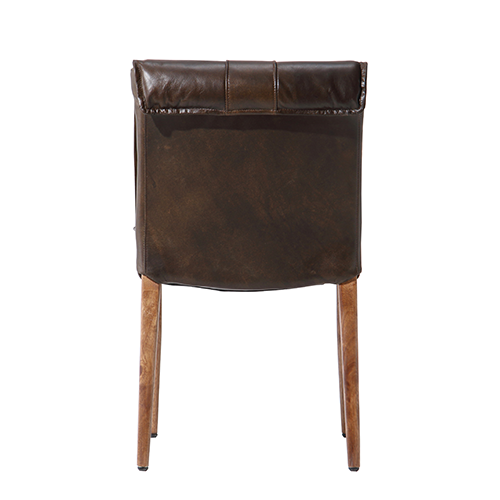 Maxson Genuine Leather Dining Chair - Cocoa