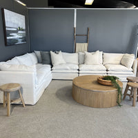 Laguna Slipcover Sectional Sofa - Corner Setting