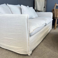 Noosa 3 Seater Linen Slipcover Sofa - Natural