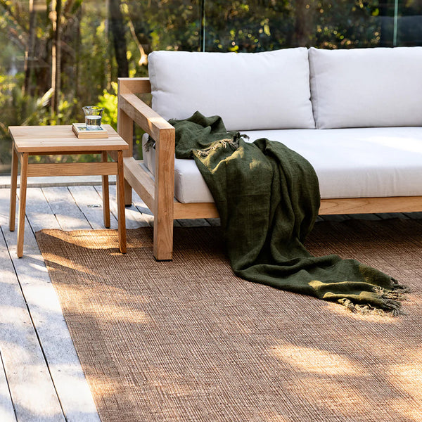 Noumea Outdoor Floor Rug - Teak - 200cm x 290cm