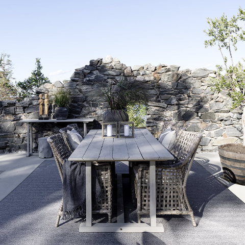Solera Concrete Outdoor Dining Table - 2000 - Grey
