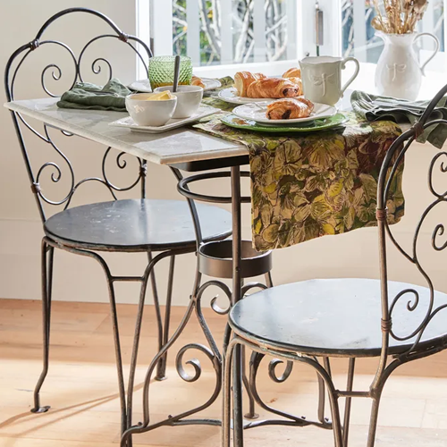 Iron kitchen discount chairs