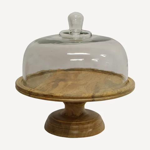 Glass & Pewter Cake Stand