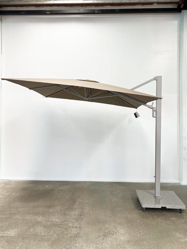Greenslades Porto Cantilever Umbrella - 2.5m Square - Taupe