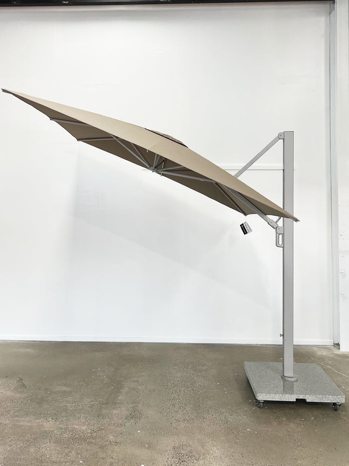 Greenslades Porto Cantilever Umbrella - 2.5m Square - Taupe