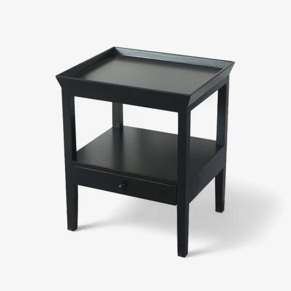 Santiago Black Bedside Table