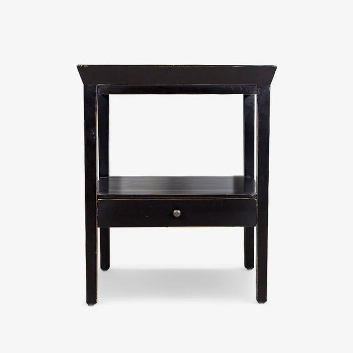 Santiago Black Bedside Table