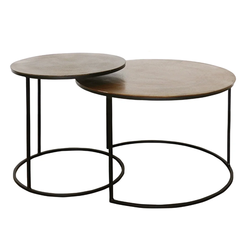 Sorrento Nest of 2 Round Coffee Tables