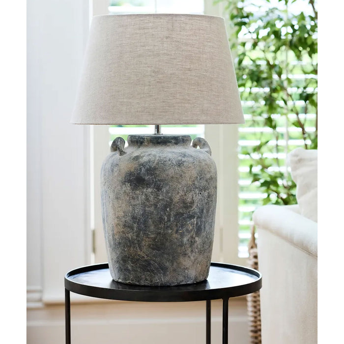 Emilie Terracotta Lamp + Shade