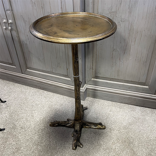 Trunk Side Table in Bronzed Finish