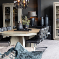 Trent Extension Dining Table - Antique Grey