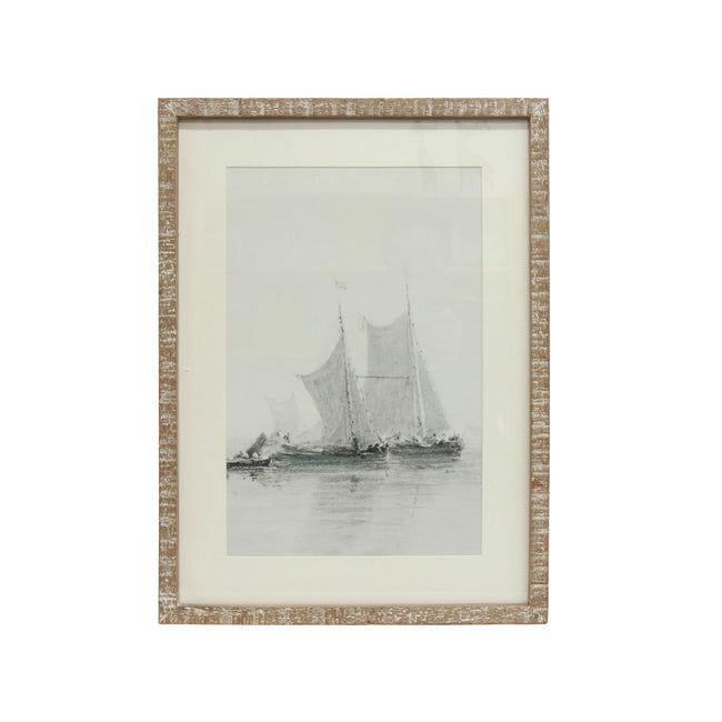 Sail Boat and Dingy Print