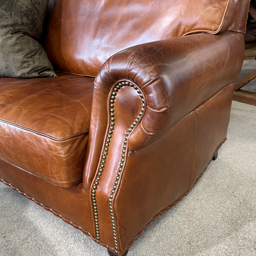 Winslow Leather 3 Seater Sofa - Aged Brown