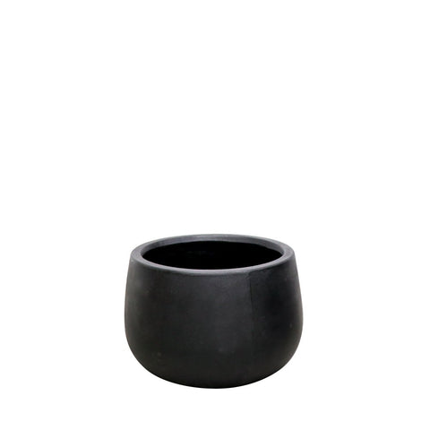 Karamea Black Outdoor Planter Pot - Medium