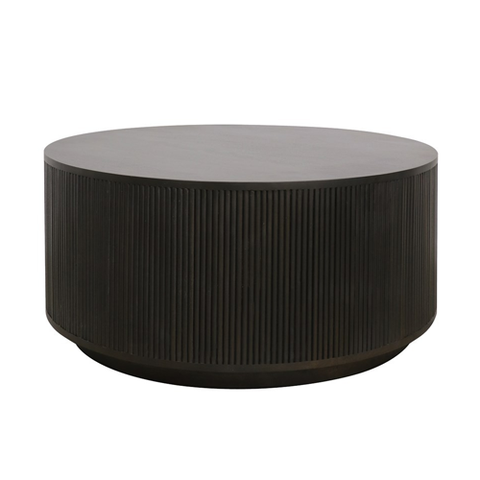 Madero Large Black Coffee Table - Round