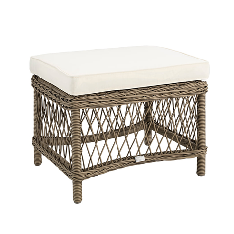 Devon Jackson Outdoor Footstool - White