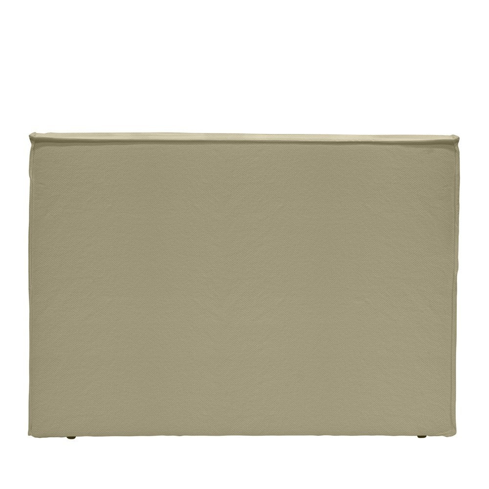 Keely Khaki Slipcover Headboard - Queen