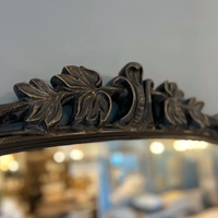 Bella Vita Mantle Mirror - Aged Black - 100cm