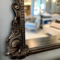 Bella Vita Mantle Mirror - Aged Black - 100cm