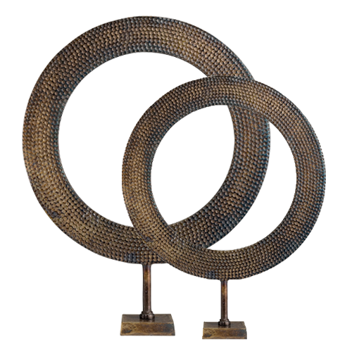 Artwood Anello Decor - Set of 2 - Brass Finish
