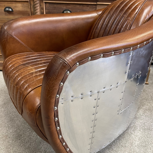 Aviator Leather Armchair Greenslades Furniture