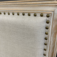 Bambury Oak & Linen Headboard - Queen