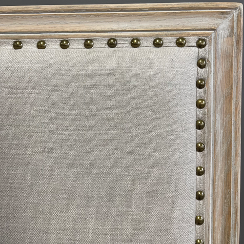 Bambury Oak & Linen Headboard - Queen